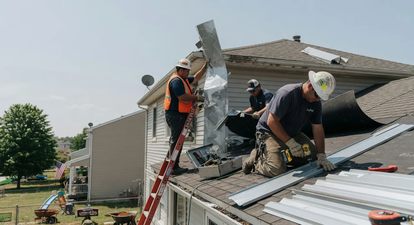 Storm Damage Metal Roof Repair in Passadumkeag, ME